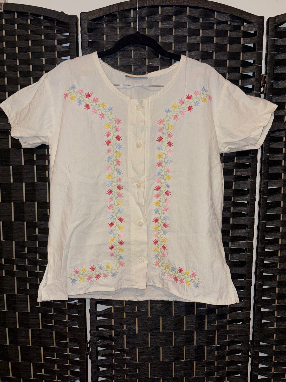Boho linen blouse